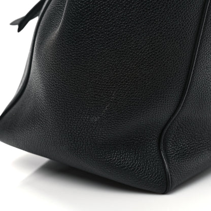 Celine Soft Grained Calfskin Small Belt Cabas Phantom Black 10 of 10