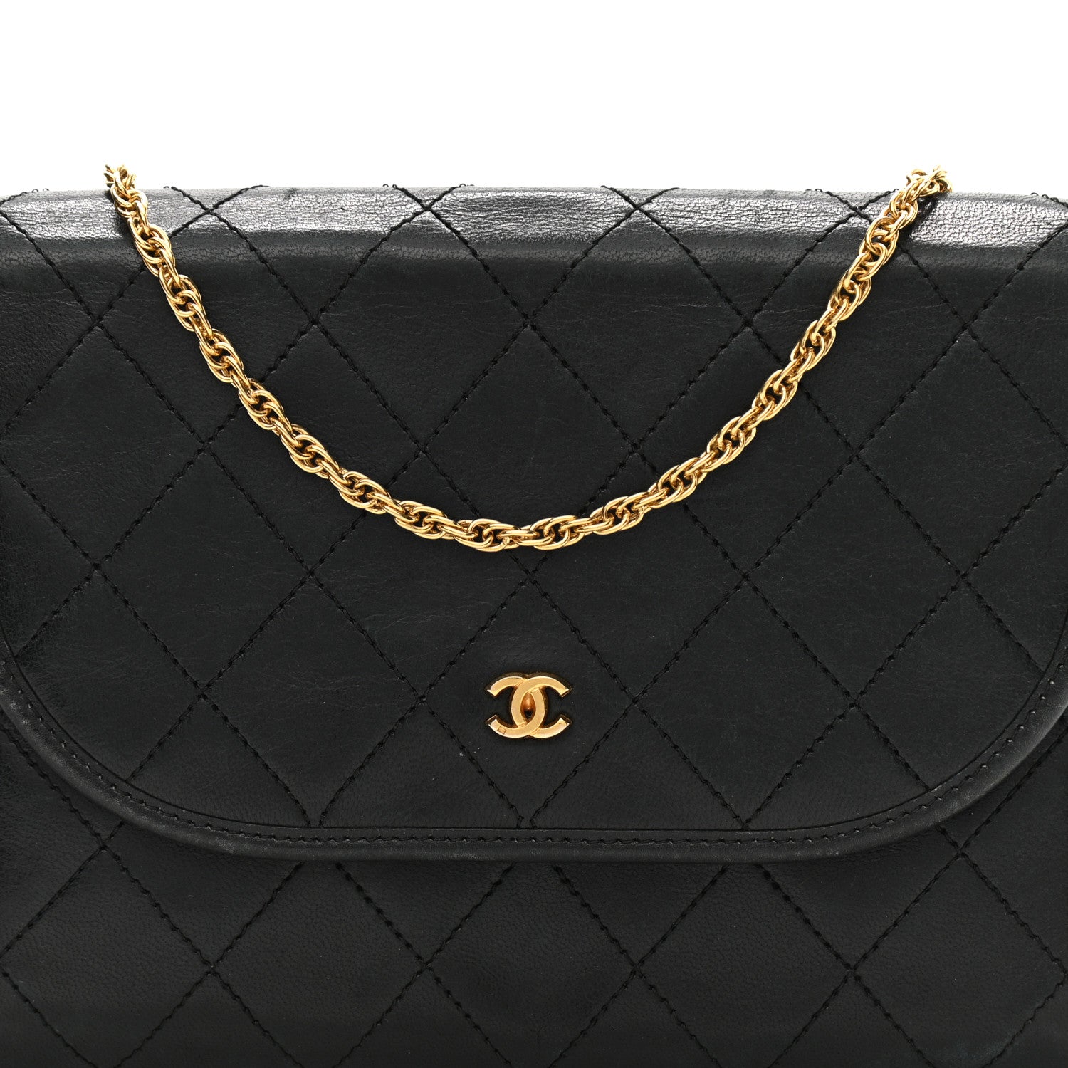 Chanel Lambskin Quilted Mini Evening Flap Black 8 of 11