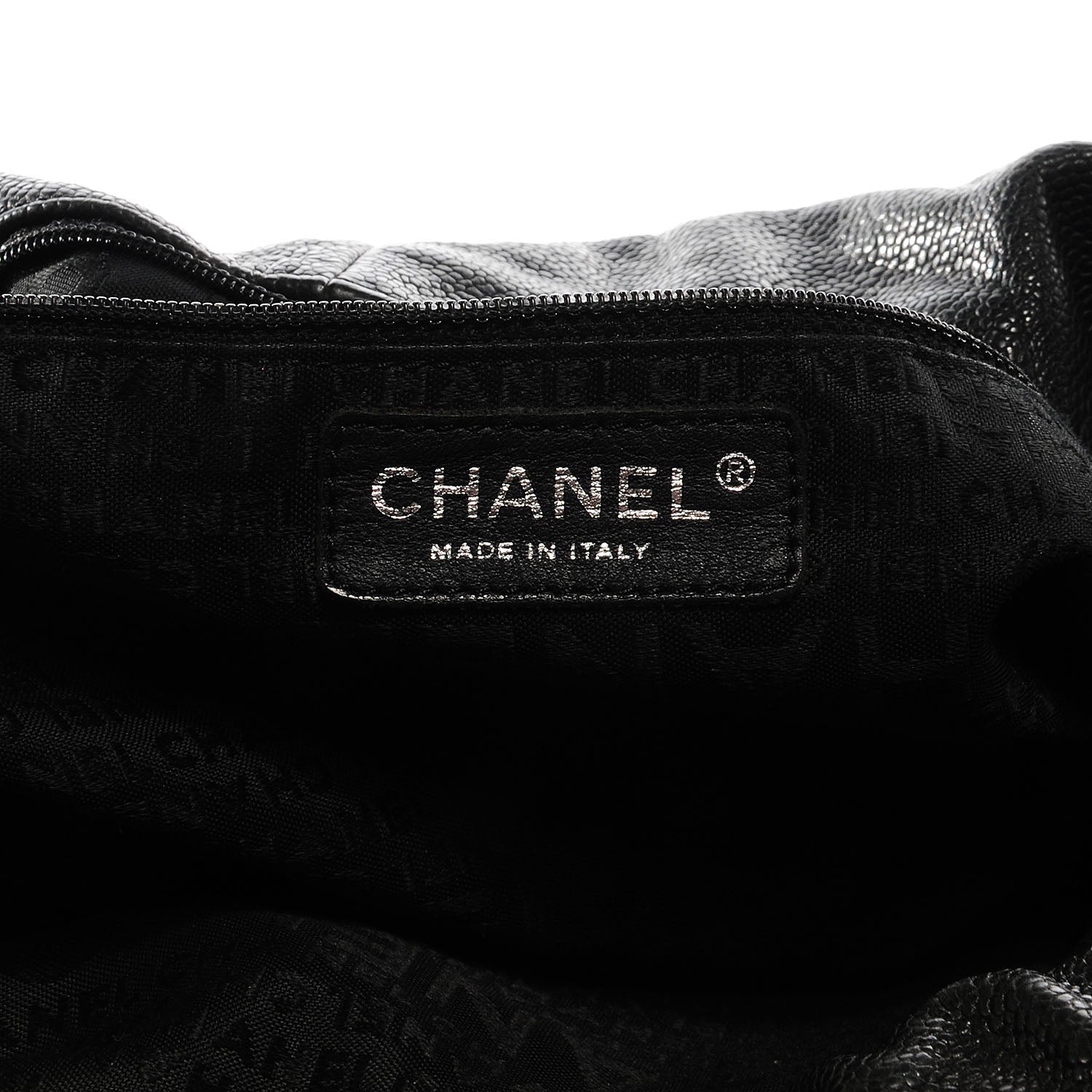 Chanel Distressed Caviar XL Coco Cabas Black 6 of 7