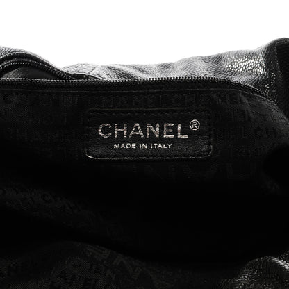 Chanel Distressed Caviar XL Coco Cabas Black 6 of 7