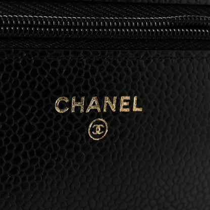 Chanel Caviar Quilted Wallet On Chain WOC Black 6 of 12