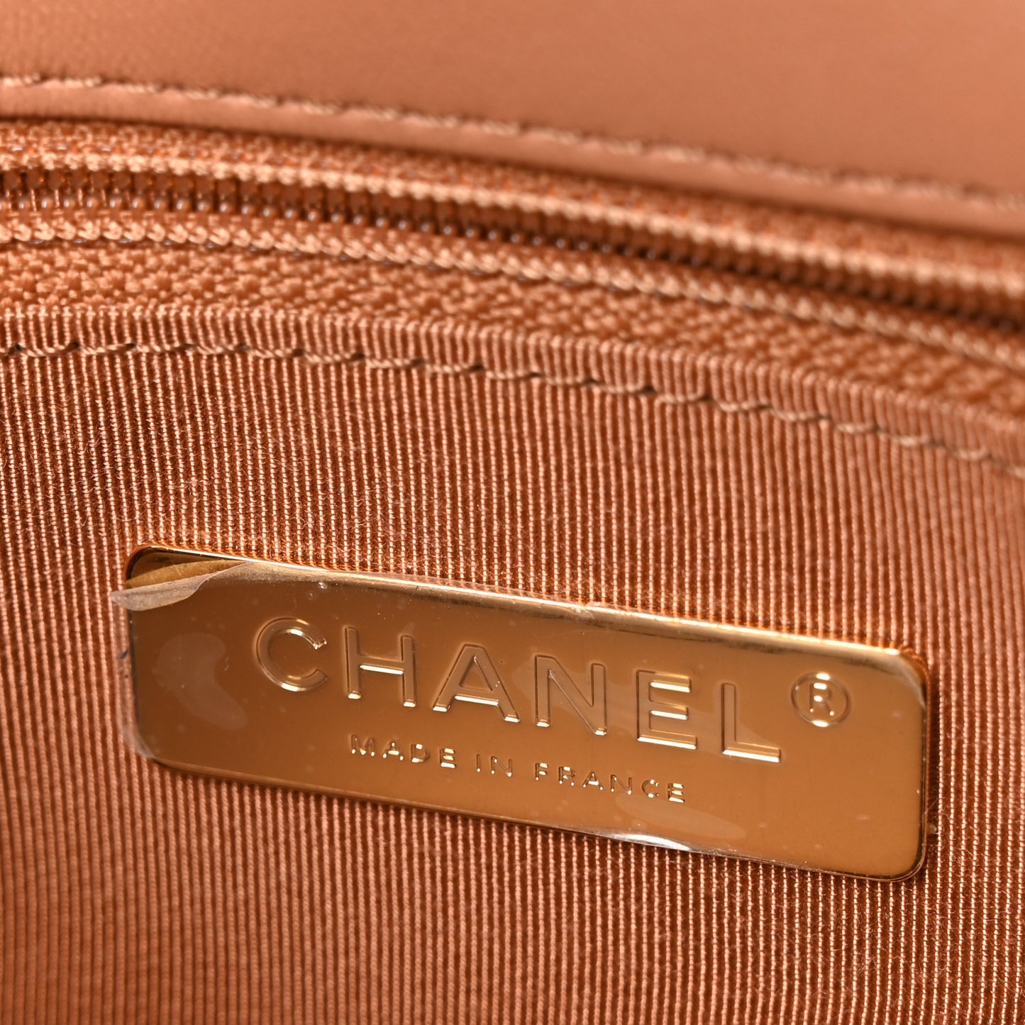Lambskin Quilted Medium Chanel 19 Flap Brown