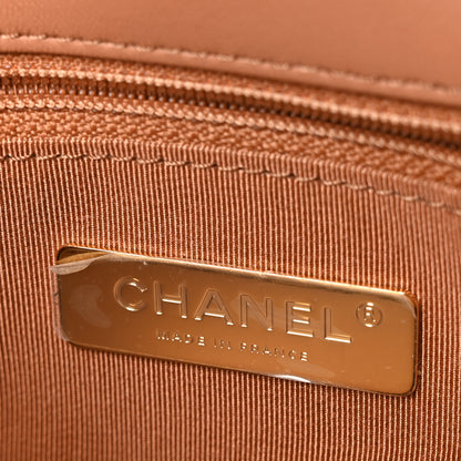 Chanel Lambskin Quilted Medium Chanel 19 Flap Brown 6 of 10