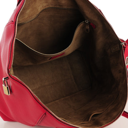 Louis Vuitton Veau Cachemire Soft Lockit MM Framboise 5 of 7