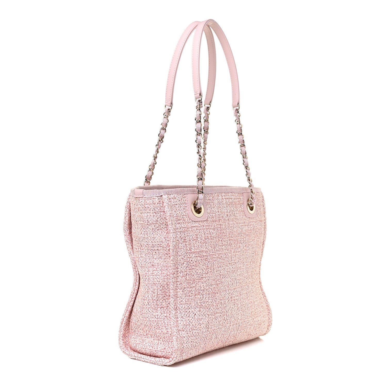 Chanel Lurex Boucle Mini Deauville Tote Pink 2 of 10