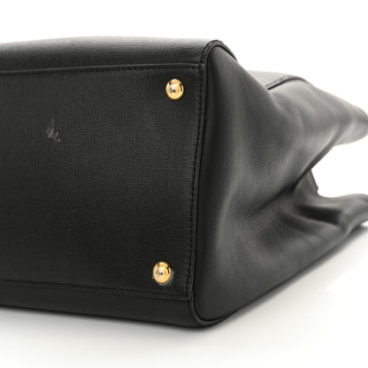 Fendi Vitello Elite Regular 2Jours Tote Black 10 of 12