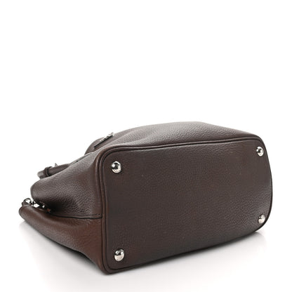 Prada Vitello Daino Small Double Bag Bruciato Rame 4 of 12