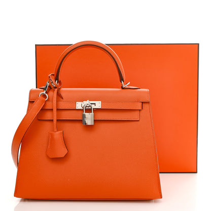 Hermes Epsom Kelly Sellier 25 Orange 11 of 11