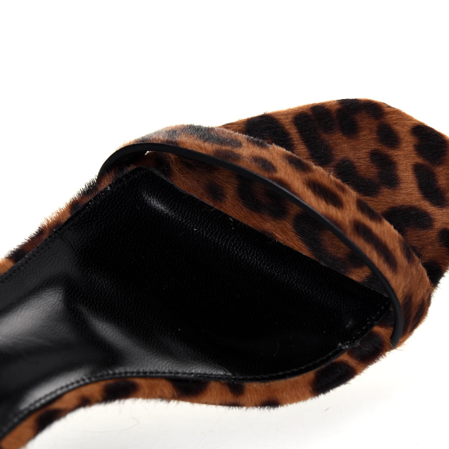 Saint Laurent Calf Hair Leopard Charlotte Sandals 39 Natural 9 of 11