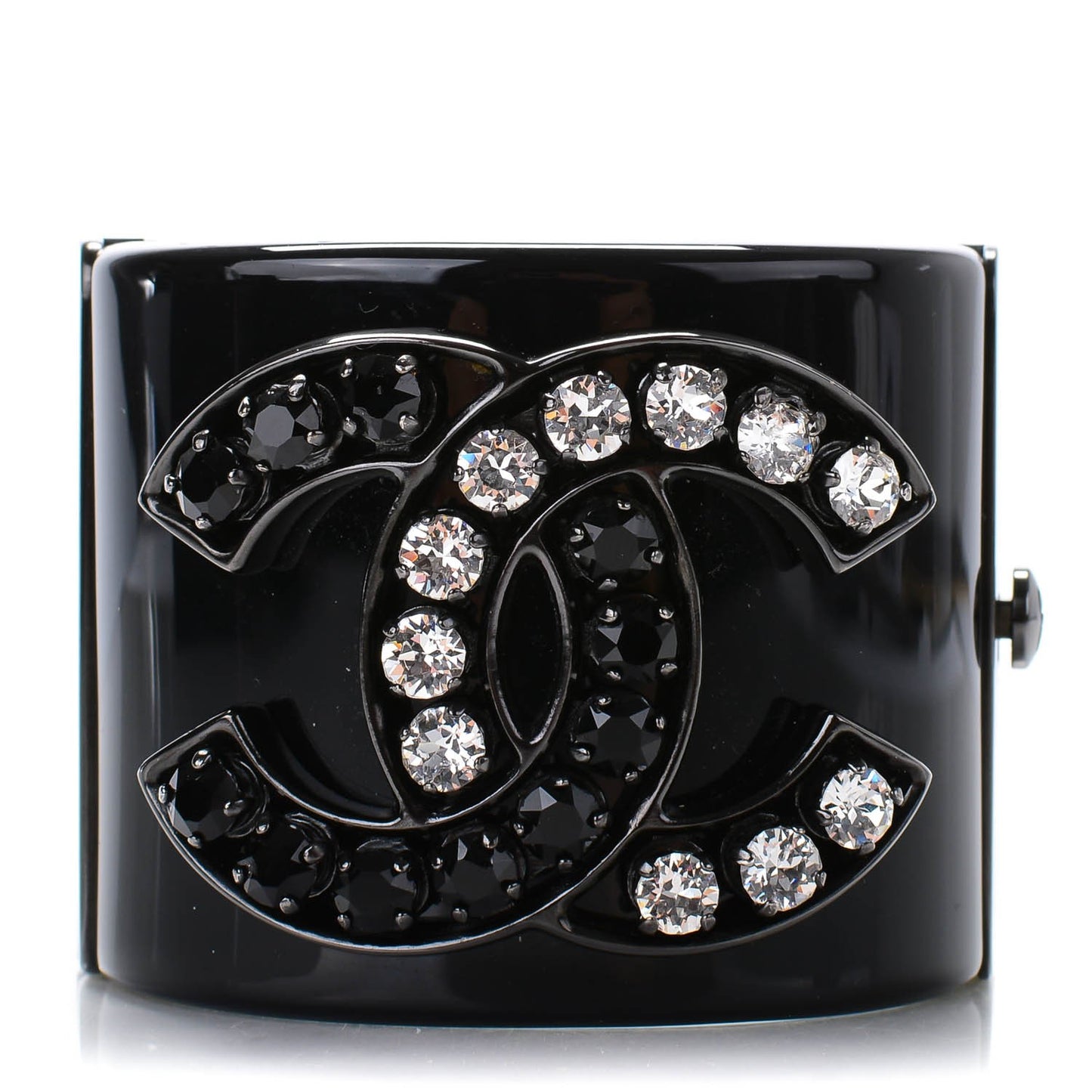 Resin Ruthenium Crystal CC Cuff Black