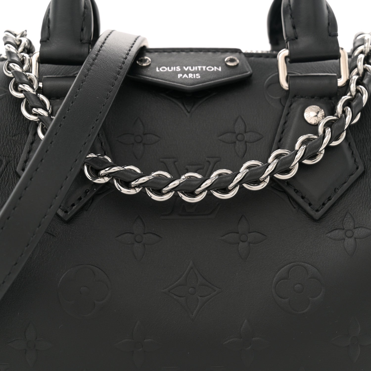 Louis Vuitton Calfskin Monogram Bold Speedy Trunk 20 7 of 10