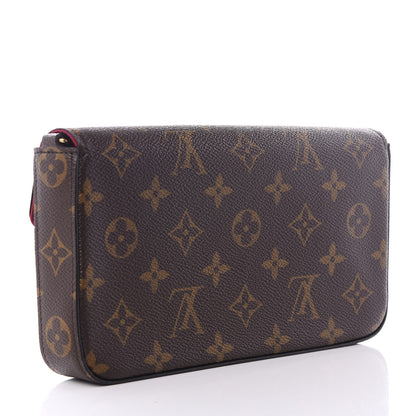 Louis Vuitton Monogram Pochette Felicie Chain Wallet Fuchsia 2 of 10