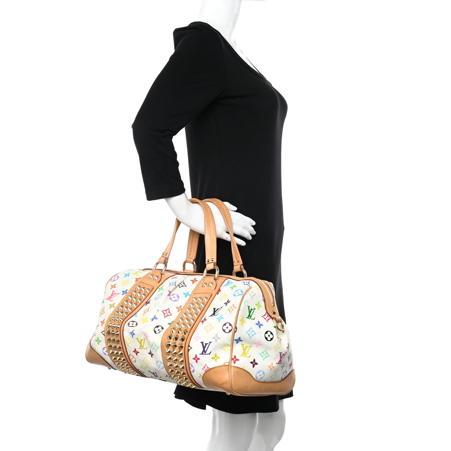 Louis Vuitton Monogram Multicolor Courtney GM White 2 of 12