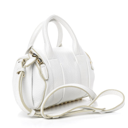 Alexander Wang Pebbled Lambskin Mini Rockie Gray Gold Hardware 2 of 9