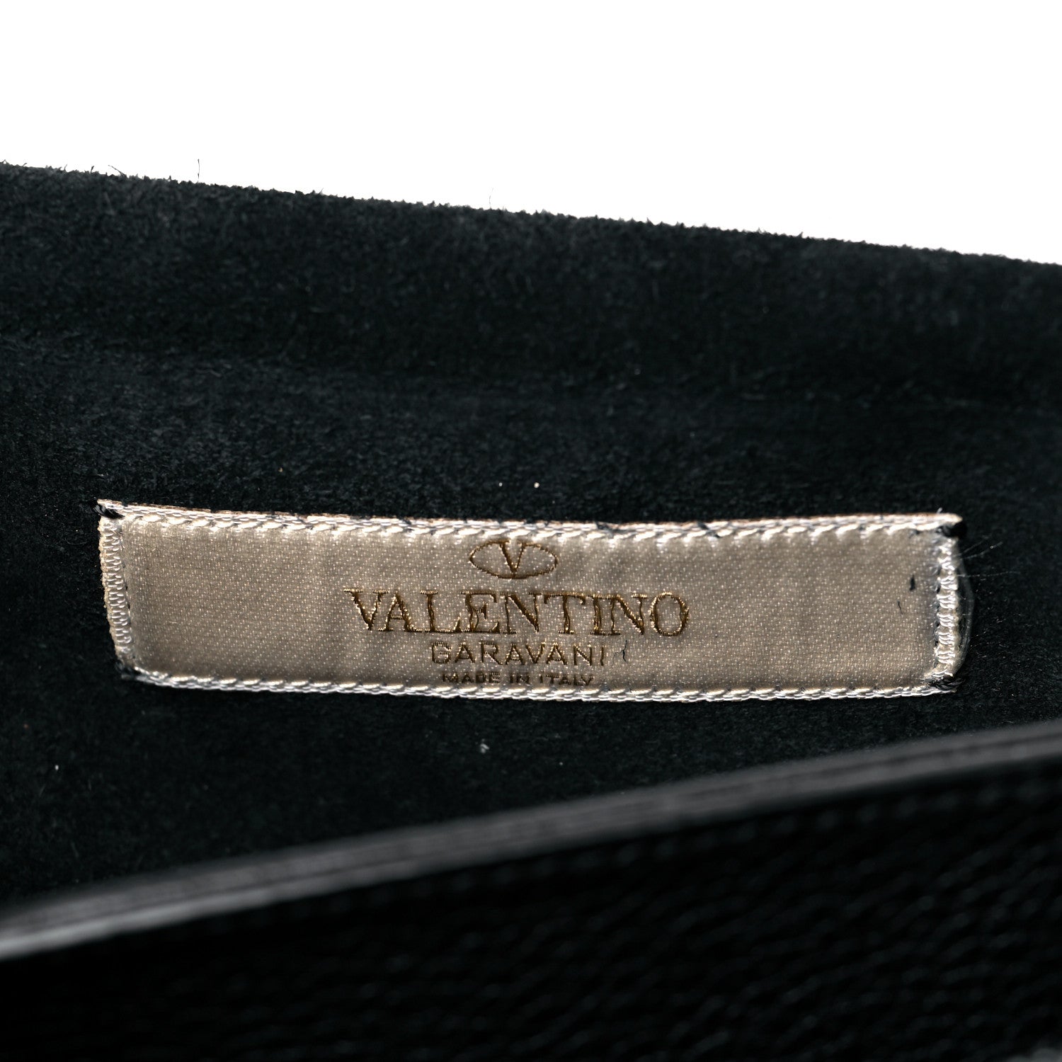 Valentino Garavani Grained Calfskin Rockstud Rolling Studs Va Va Voom Clutch on Chain Black 7 of 10