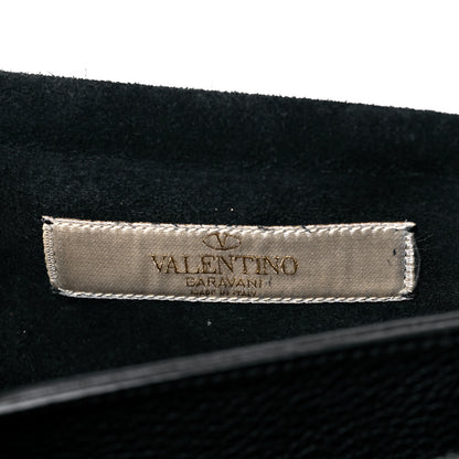 Valentino Garavani Grained Calfskin Rockstud Rolling Studs Va Va Voom Clutch on Chain Black 7 of 10