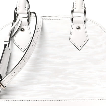 Louis Vuitton Epi Alma BB White 7 of 9