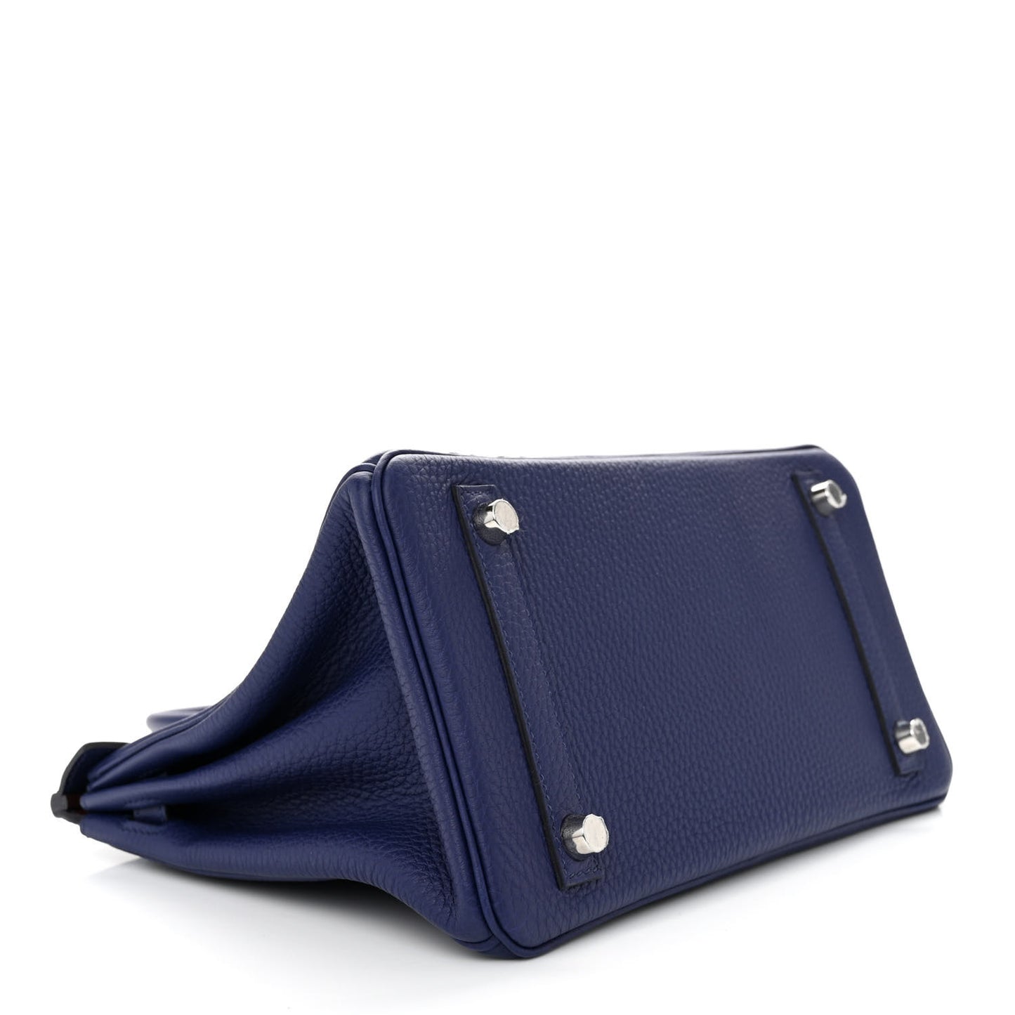 Togo Swift Officier Birkin 25 Bleu Encre Bordeaux