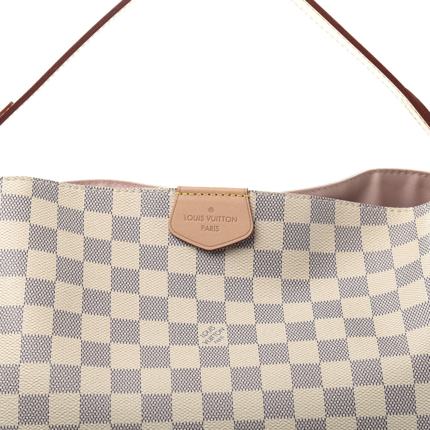 Louis Vuitton Damier Azur Graceful MM Rose Ballerine 11 of 12