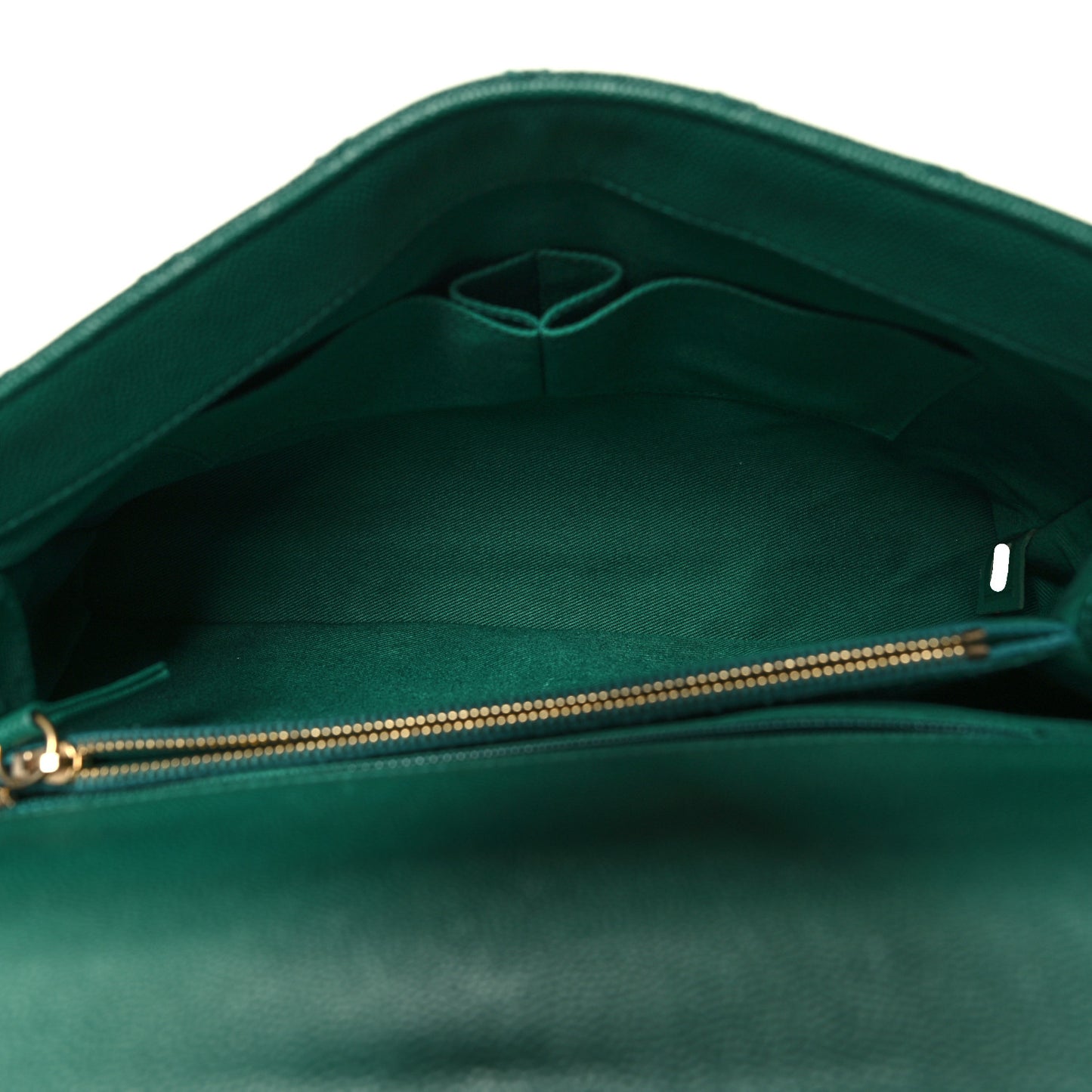 Caviar Quilted Medium Coco Handle Flap Green