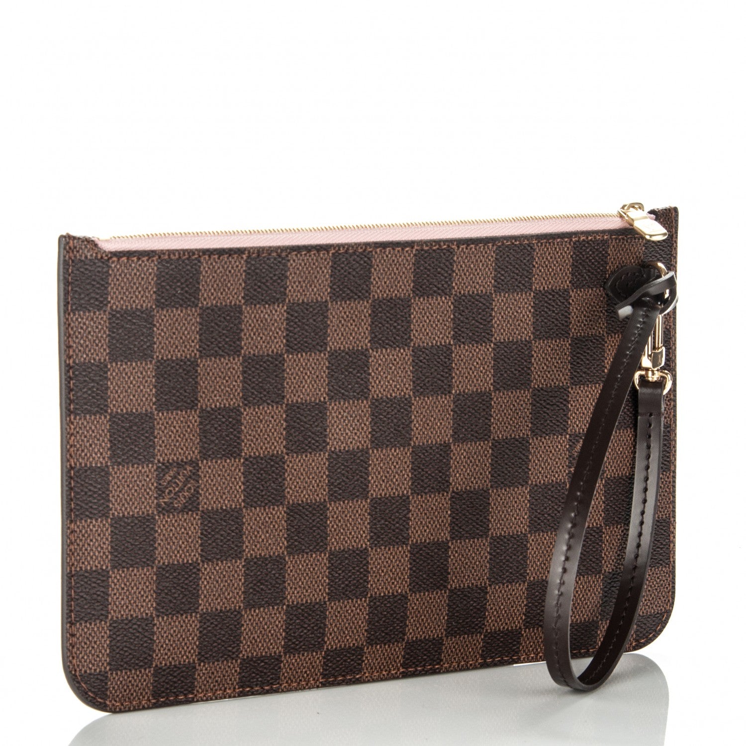 Louis Vuitton Damier Ebene Neverfull MM GM Pochette Rose Ballerine 3 of 8