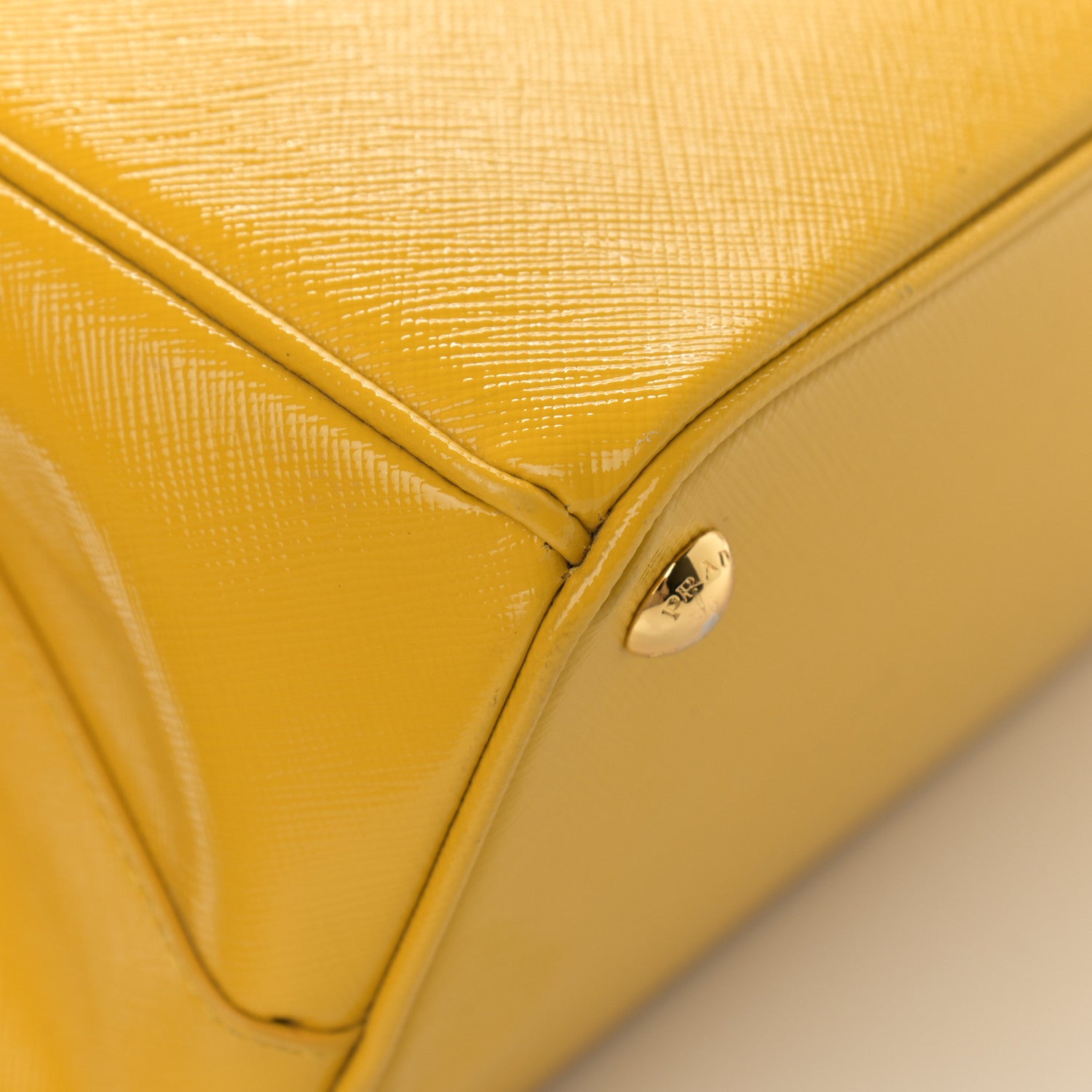 Prada Saffiano Lux Parabole Tote Mimosa 7 of 17