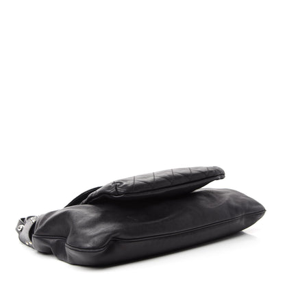 Chanel Caviar Stitched Pocket In The City Hobo Black 4 of 11