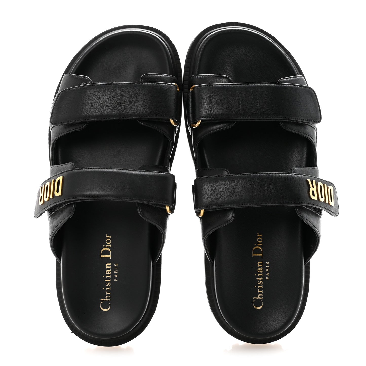 Lambskin Dioract 10mm Sandals 39 Black