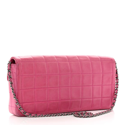 Chanel Lambskin East West Chocolate Bar Flap Pink 2 of 13