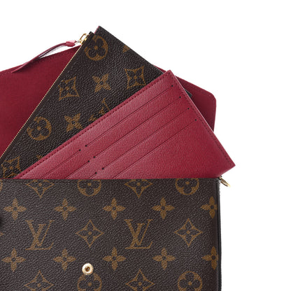 Louis Vuitton Monogram Pochette Felicie Chain Wallet Fuchsia 8 of 13