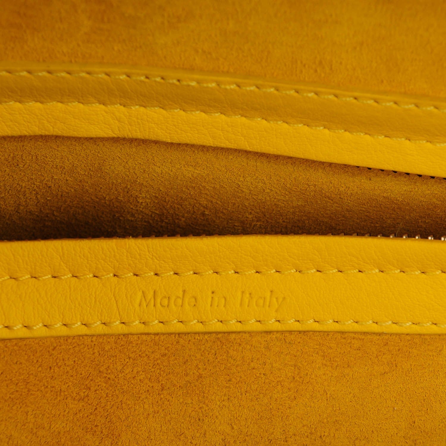 Celine Supple Calfskin Medium Phantom Luggage Sun Yellow 6 of 8