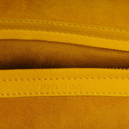 Celine Supple Calfskin Medium Phantom Luggage Sun Yellow 6 of 8