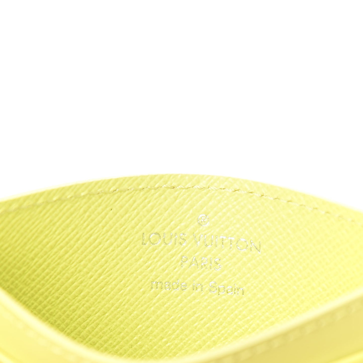 Epi Card Holder Vert Acide
