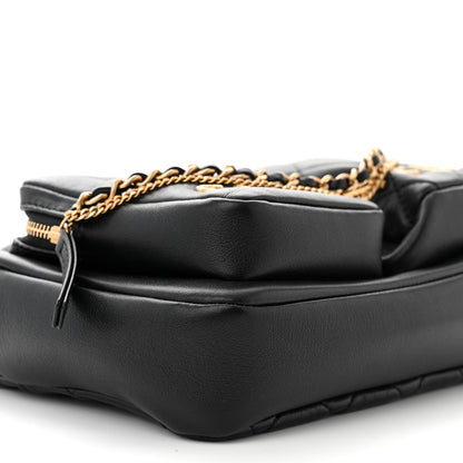 Chanel Calfskin Quilted Small Camera Case Black 9 of 11