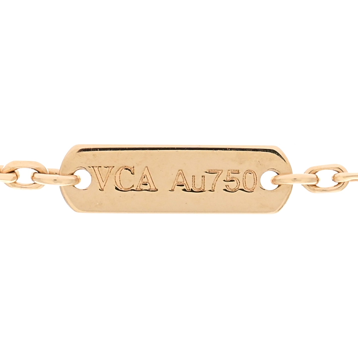 18K Yellow Gold Diamond Vintage Alhambra Pendant Necklace