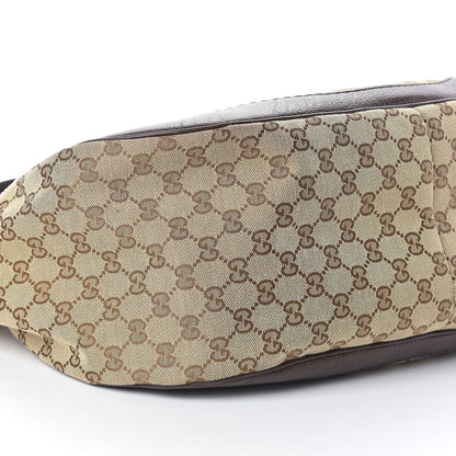 Gucci Monogram Medium Charlotte Hobo Brown 7 of 8