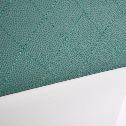 Chanel Caviar Flap Shoulder Bag Green 13 of 21
