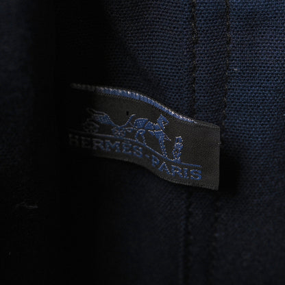 Hermes Canvas Herline GM Tote Navy 6 of 11