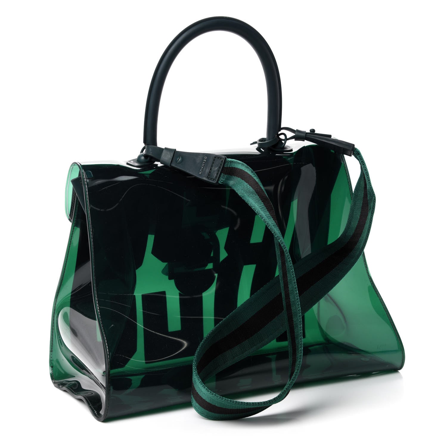 Delvaux PVC The Hero 1829 Brillant Satchel Vert 3 of 9