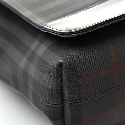 Burberry Nylon Smoked Check Messenger Bag 8 of 17