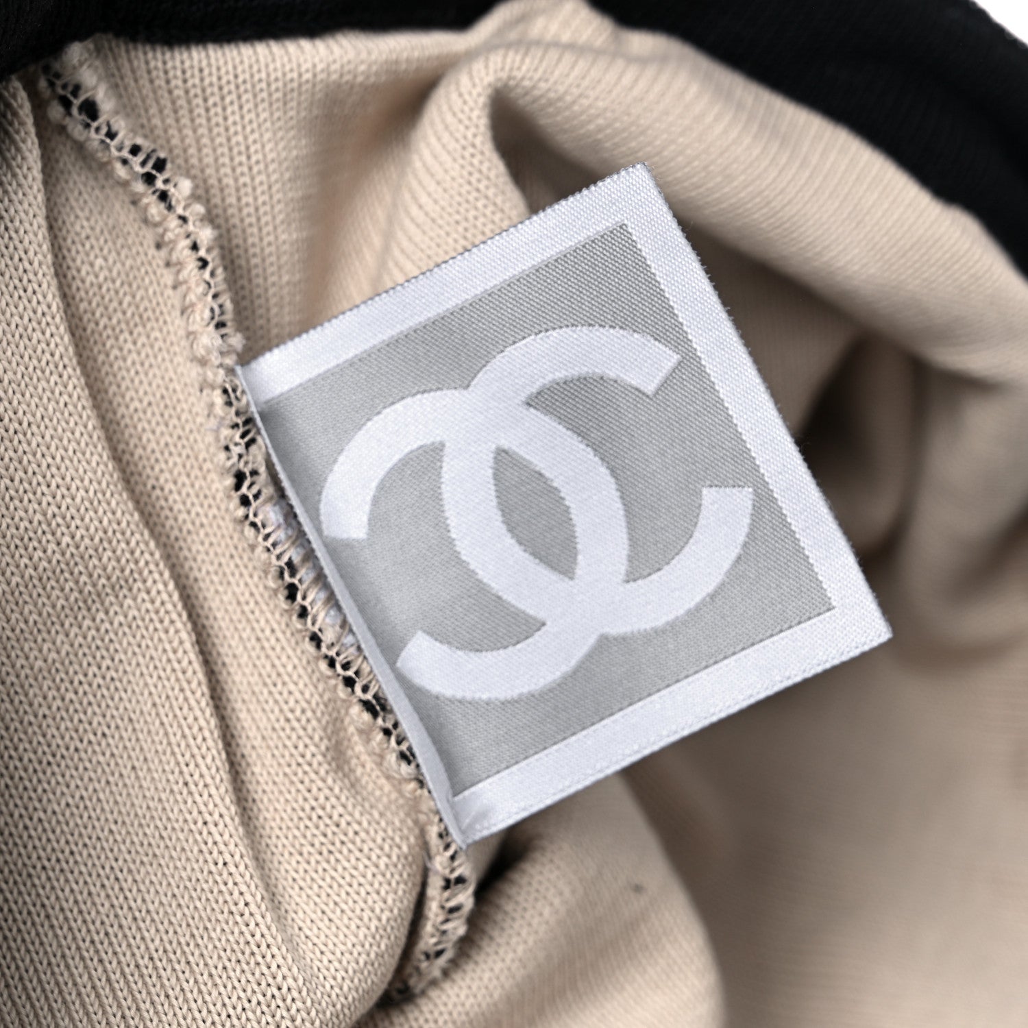 Chanel Cotton CC Drawstring Sport Line Backpack Black 6 of 10