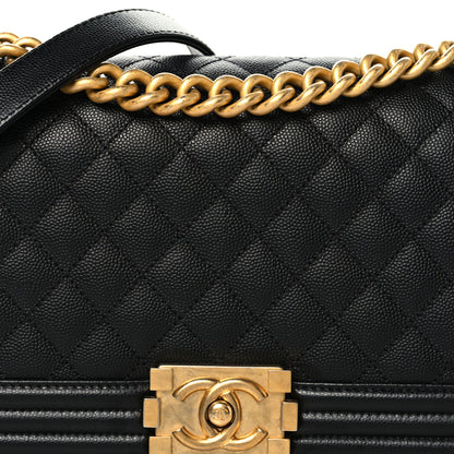 Chanel Caviar Quilted Medium Boy Flap Black 8 of 10