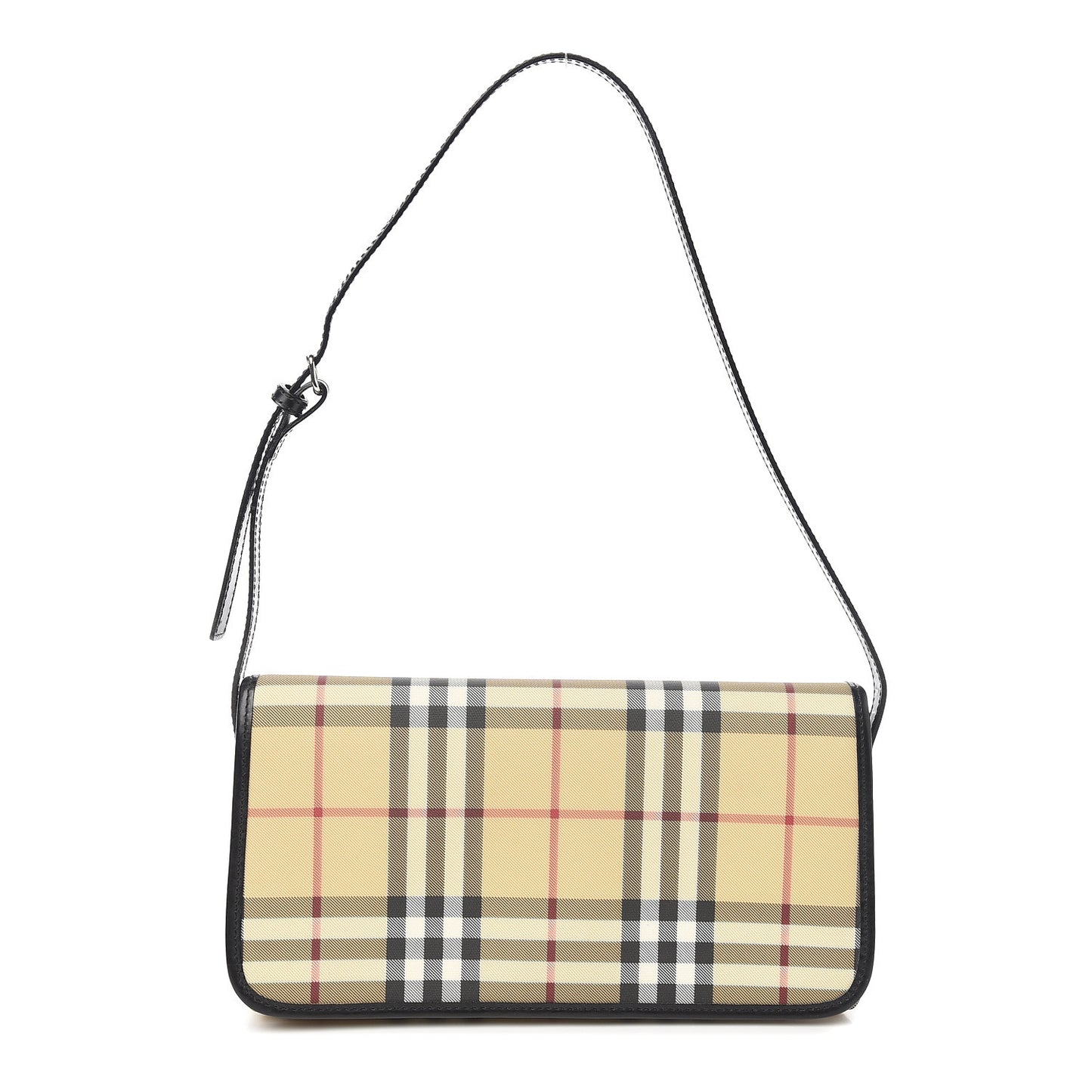 House Check Shoulder Bag Black