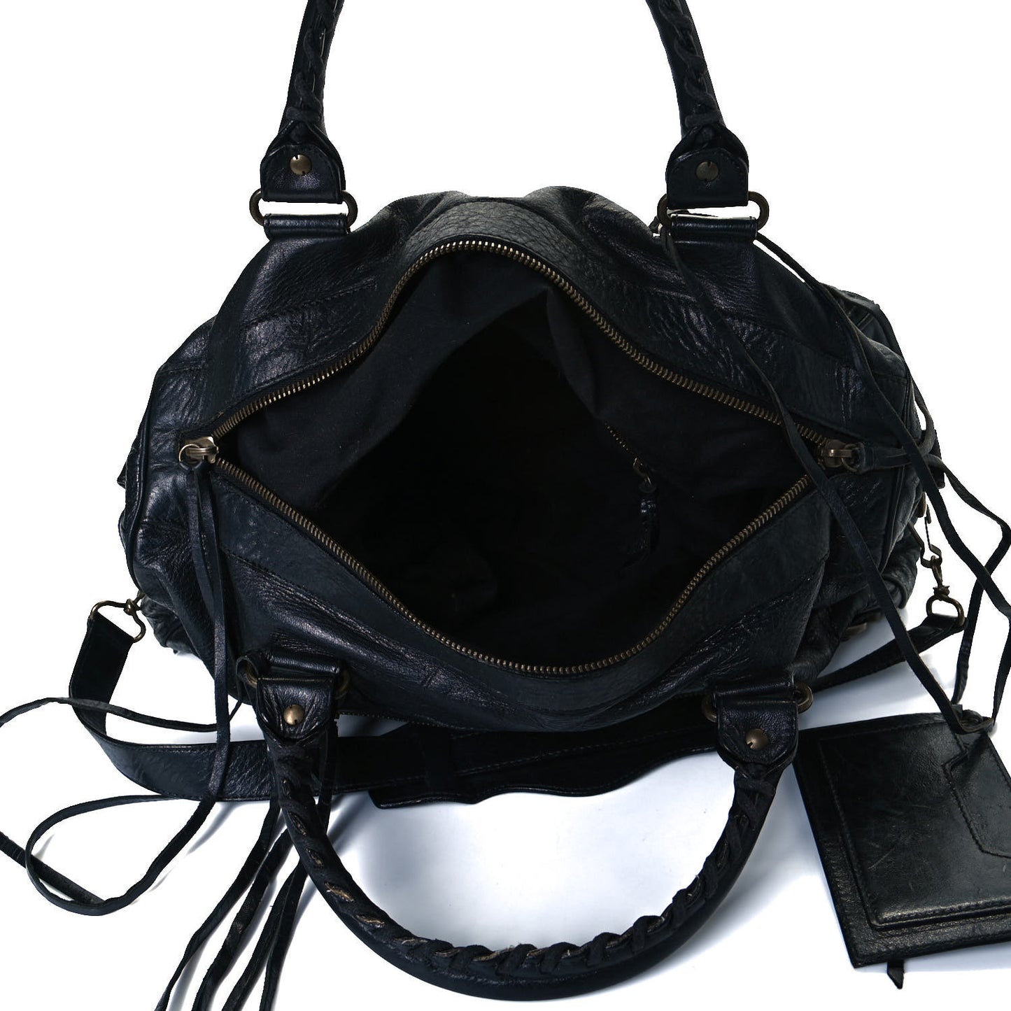 Agneau Classic Hardware Twiggy Black