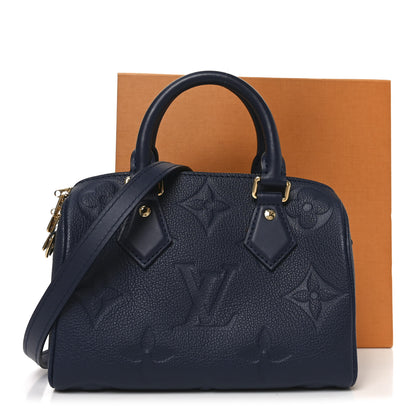 Louis Vuitton Empreinte Monogram Giant Speedy Bandouliere 20 Navy 10 of 10