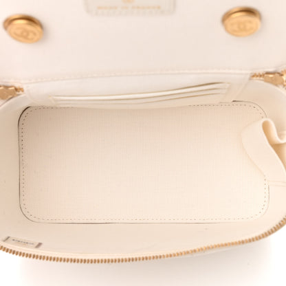 Chanel Lambskin Quilted Punk Essentials Vanity Case With Chain White 5 of 12