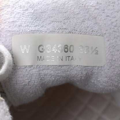 Chanel Suede Calfskin Fabric CC Sneakers 38.5 White 7 of 11