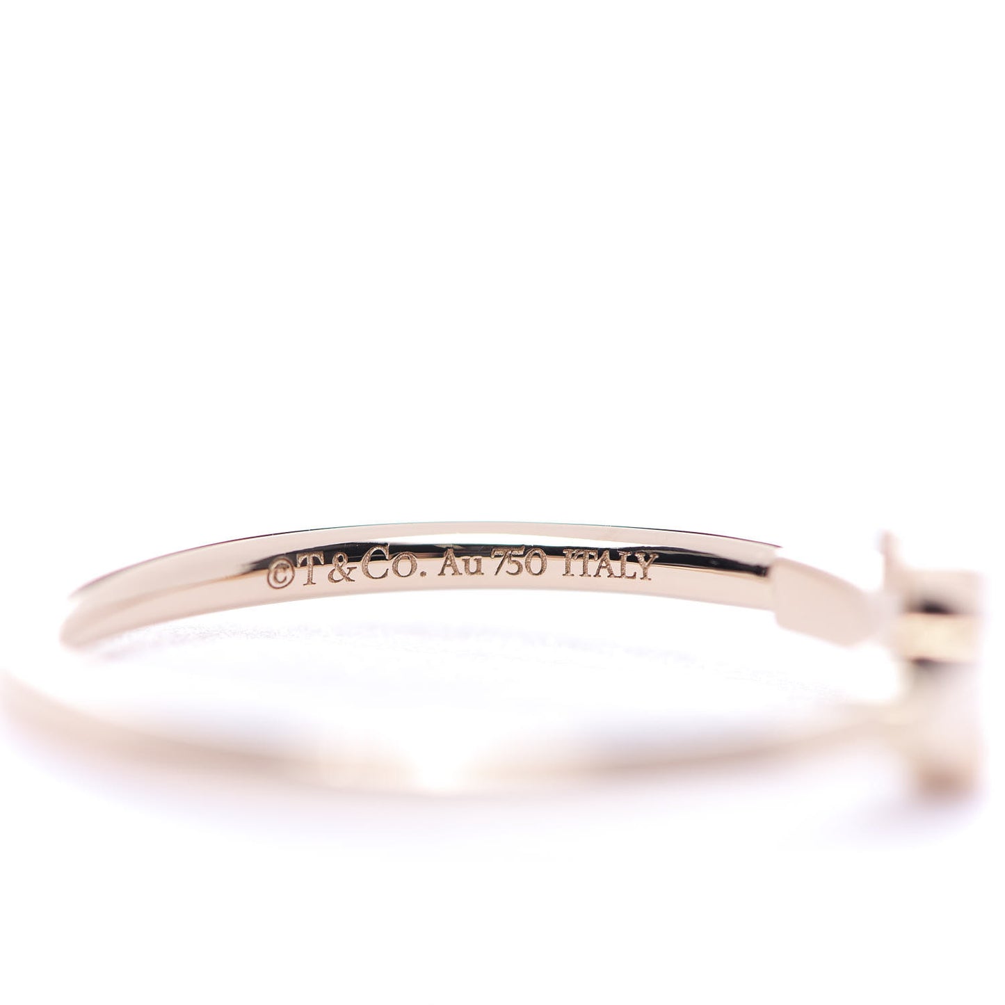 18K Rose Gold T Wire Ring 65 11