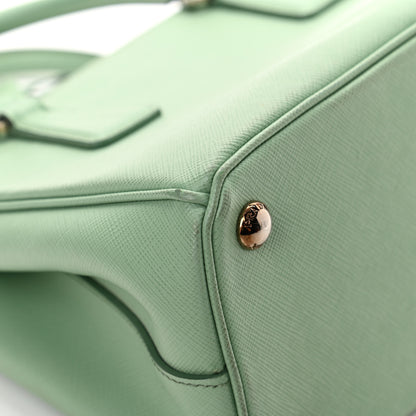Prada Saffiano Lux Small Galleria Double Zip Tote Acquamarina 15 of 25