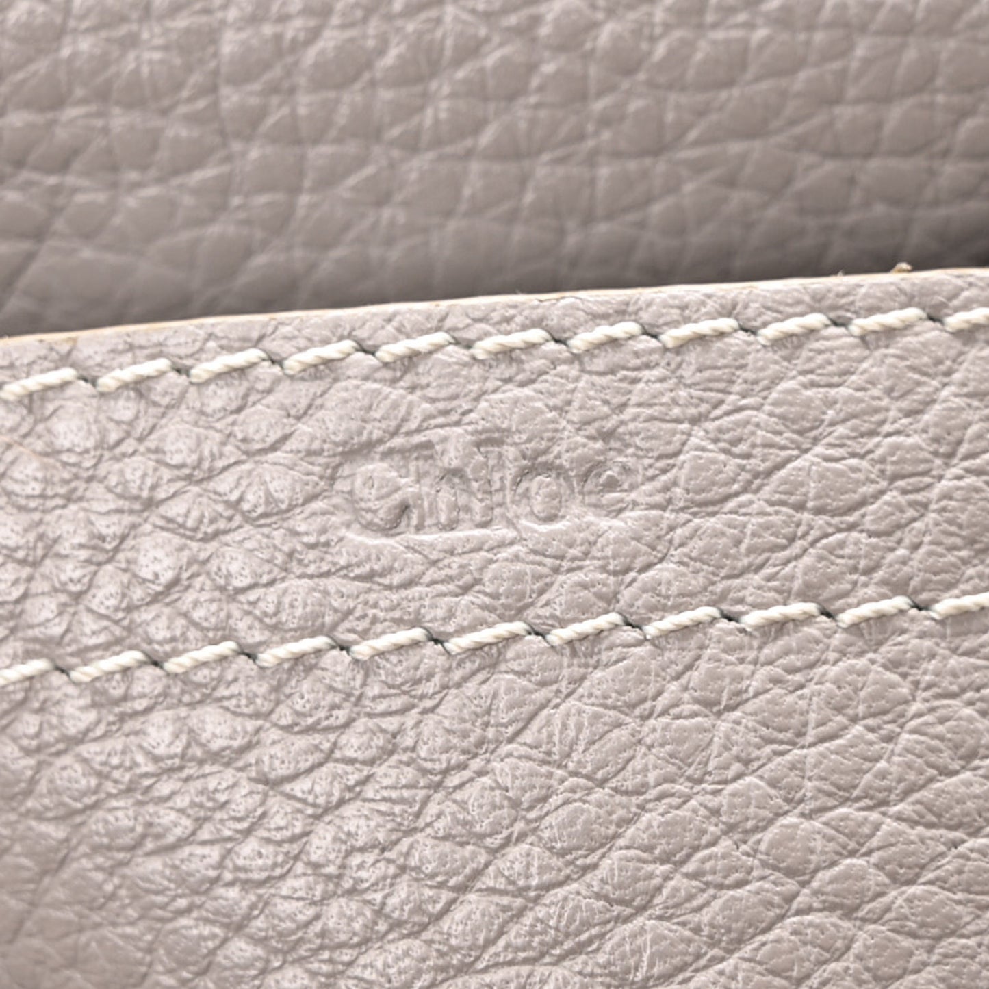 Grained Calfskin Small Marcie Saddle Bag Cashmere Grey